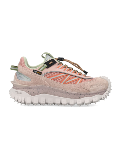 Moncler Trailgrip Mixed Media Hiking Trainer In Pink