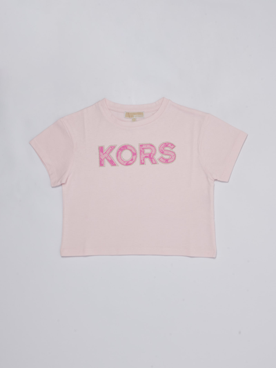 Michael Kors Kids' T-shirt T-shirt In Rosa Chiaro