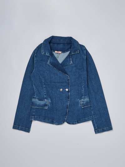 Liu •jo Kids' Denim Jacket Jacket In Denim Blu