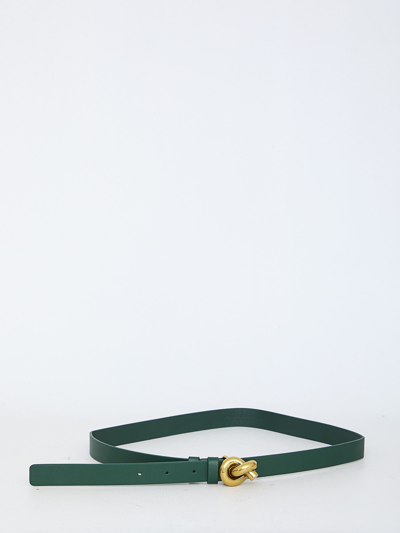 Bottega Veneta Knot Belt In Green