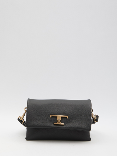 Tod's Flap T Timeless Mini Bag In Black