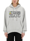 Moschino Sweatshirt With Logo In Grigio
