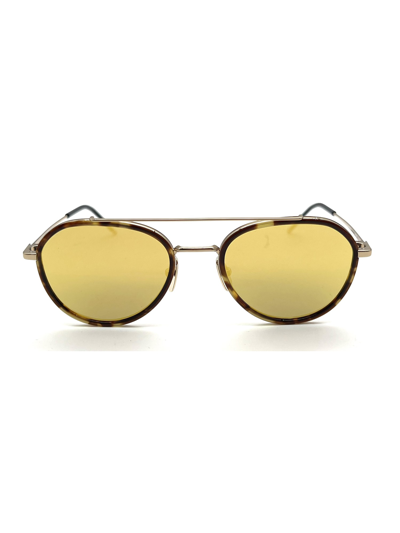Thom Browne Ues801a/g0003 Sunglasses In Med Brown