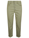 DONDUP BUTTON FITTED TROUSERS