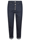 DONDUP BUTTONED CROPPED JEANS