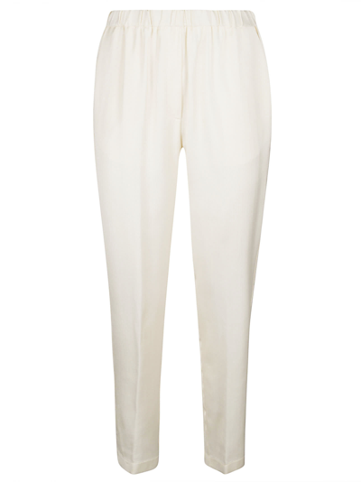 Forte Forte Ribbed Waist Trousers In Panna
