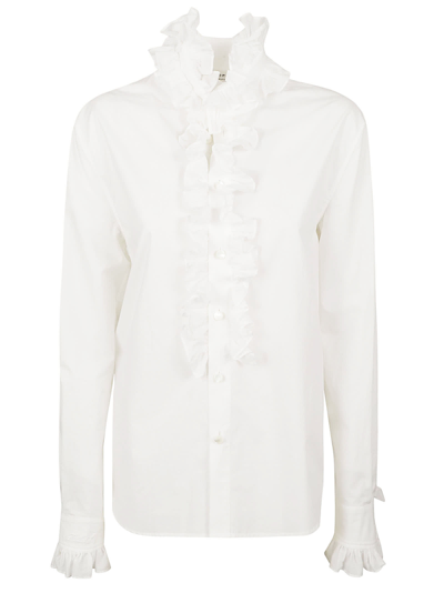 Philosophy Di Lorenzo Serafini Ruffle Shirt In White