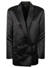 Philosophy Di Lorenzo Serafini Zweireihiger Blazer Aus Duchesse In Schwarz