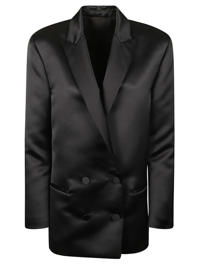 Philosophy Di Lorenzo Serafini Zweireihiger Blazer Aus Duchesse In Schwarz