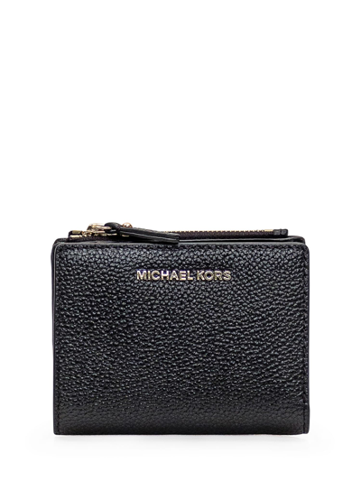 Michael Michael Kors Logo Wallet In Black