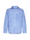 Jacquemus Light-blue Striped 'la Chemise Cuadro' In Jcqud Bus. Lg Stp Blue/wh