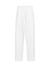 Wardrobe.nyc X Hailey Bieber Neutral Oversize Track Pants In Off White