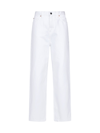 Wardrobe.nyc High-rise Straight Jeans In White