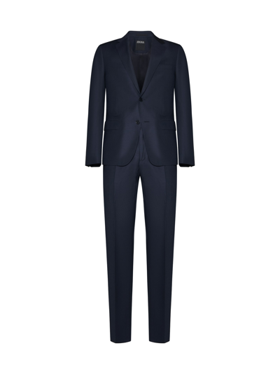 Zegna Suit In Blu