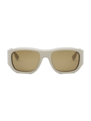 Fendi Men's Ff Squared 56mm Rectangular Sunglasses