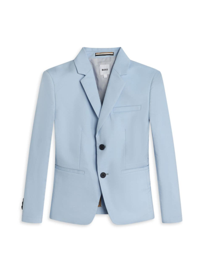 Hugo Boss Little Boy's & Boy's Single-breasted Suit Jacket In Pale Blue