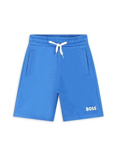 Hugo Boss Little Boy's & Boy's Logo Sweat Shorts In Electric Blue