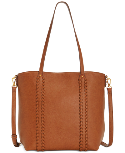 Style & Co Whip-stitch Medium Tote Bag, Created For Macy's In Tortoise Shell