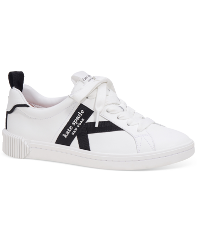 Kate Spade Signature Trainers In True White,black