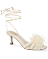 Sam Edelman Pammie Ankle Tie Sandal In Pearl Ivory