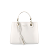 Emporio Armani Myea Perla Tabacco Mini Shopping Bag In White