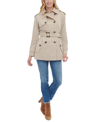 LONDON FOG WOMEN'S DOUBLE-BREASTED BELTED TRENCH COAT