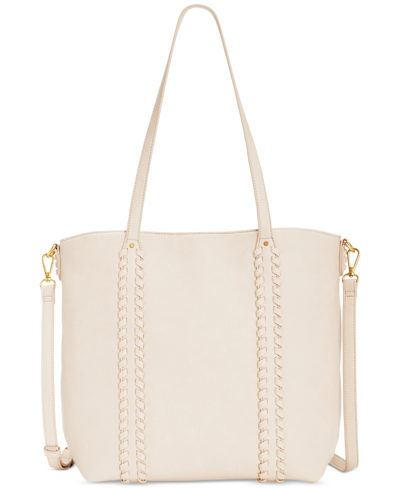 Style & Co Whip-stitch Medium Tote Bag, Created For Macy's In Alabaster