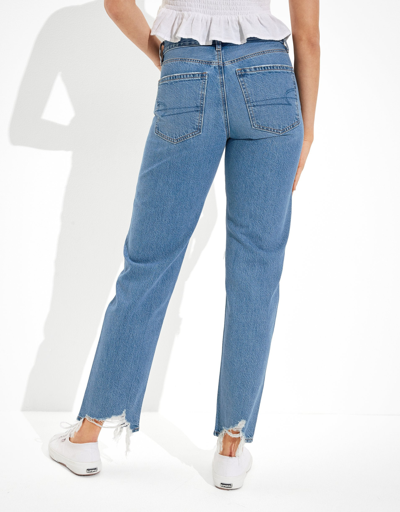 American Eagle Outfitters Ae X The Jeans Redesign Ripped '90s Straight Jean In Blue