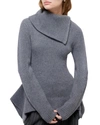 Jonathan Simkhai Keyara Sweater In Charcoal Melange