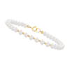 CANARIA FINE JEWELRY CANARIA 4-5MM CULTURED PEARL AND 10KT YELLOW GOLD BEAD BRACELET