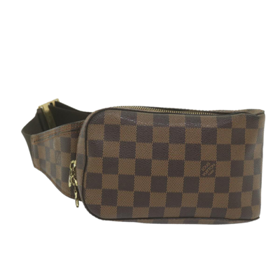 Pre-owned Louis Vuitton Geronimo Canvas Shoulder Bag () In Brown