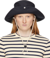 JIL SANDER NAVY FISHERMAN BEACH HAT