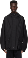 SOLID HOMME BLACK DRAWSTRING JACKET