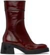 Miista Malene High-heeled Boots In Burgundy