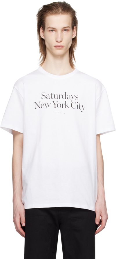 Saturdays Surf Nyc White Miller T-shirt
