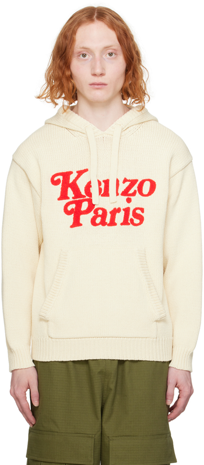 Kenzo Off-white  Paris Verdy Edition Hoodie In Off White