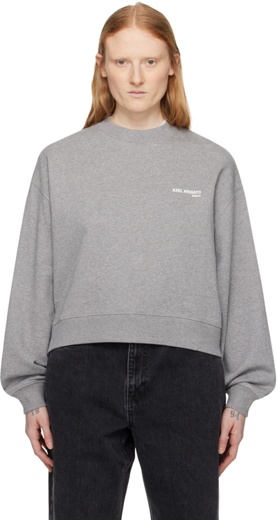 Axel Arigato Gray Legacy Sweatshirt In Grey Melange