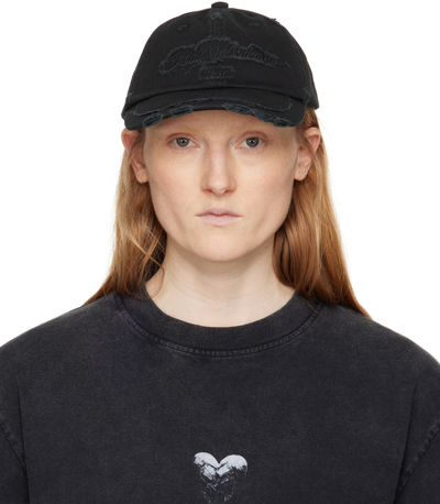 Han Kjobenhavn Black Distressed 2650 Ripped Cap