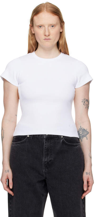Axel Arigato White Solo Cutout T-shirt