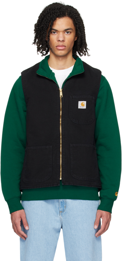 Carhartt Black Arbor Vest In 893k Black