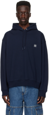 SOLID HOMME NAVY EMBROIDERED HOODIE