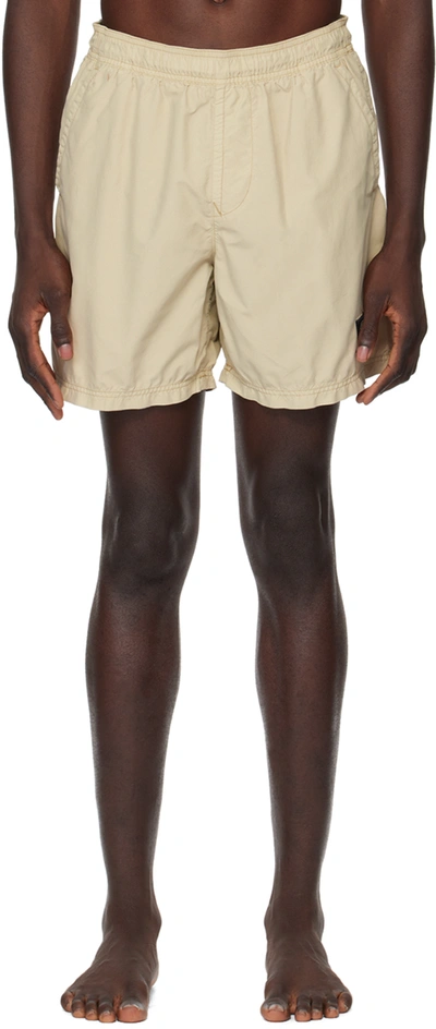 Stone Island Beige B0946 Swim Shorts In V0195 Sand