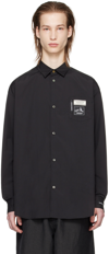 Undercover Portrait-print Shirt In Black