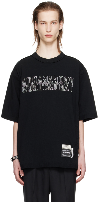 Undercover Black Embroidered T-shirt