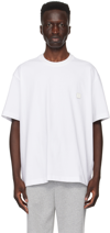 Solid Homme White Snow Mountain Back Logo T-shirt In 735w White