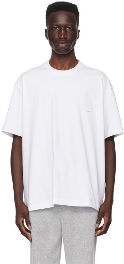 Solid Homme White Blur T-shirt In 735w White