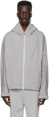 SOLID HOMME GRAY PANELED JACKET