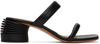 Off-white Off White Woman Black Leather Spring Mules In Black