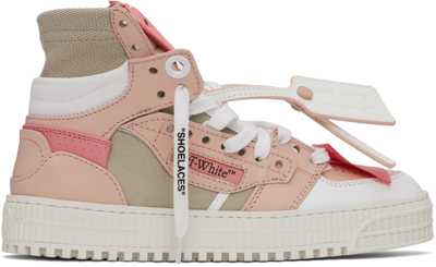 Off-white Pink & Beige 3.0 Off Court Sneakers In Pink White