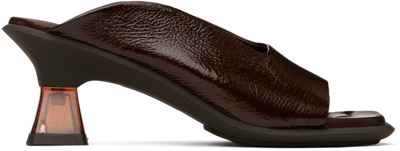 Miista Brown Janaina Mules In Dark Brown